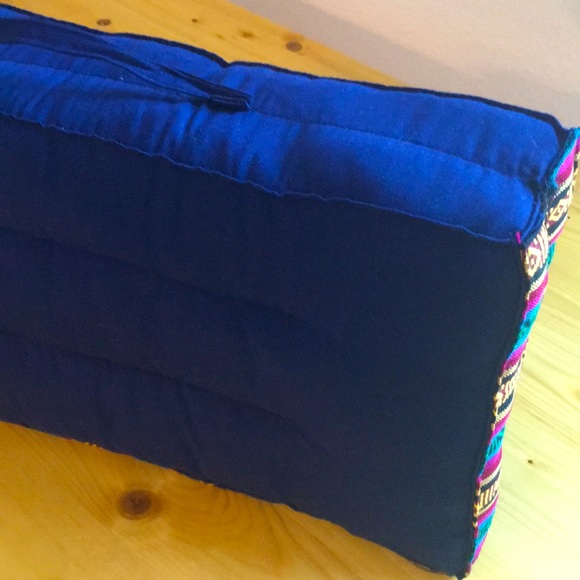 4.99 Ship NAVY (GOLDTRIM) Yoga Meditation Cushion - Picture 5 of 15